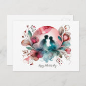 Gelukkige Valentijnsdag Briefkaarten (Voorkant / Achterkant)