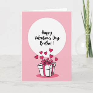 Gelukkige Valentijnsdag Broer Cadeaubon Kaart