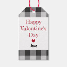 Gelukkige Valentijnsdag Buffalo Plaid Klaslokaal J