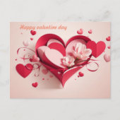 Gelukkige valentijnsdag cadeaubon briefkaart (Voorkant)