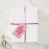 Gelukkige Valentijnsdag Cadeaubonnen Cadeaulabel (Met Touw)