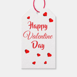 Gelukkige Valentijnsdag Cadeaulabel