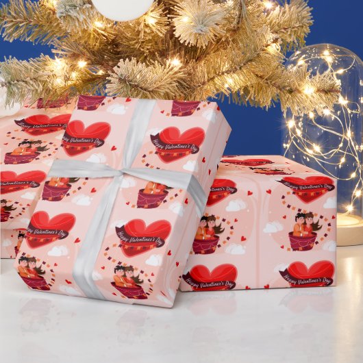 Gelukkige Valentijnsdag  Cadeaupapier (Feestdagen)