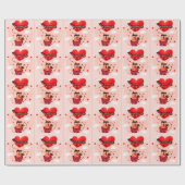 Gelukkige Valentijnsdag  Cadeaupapier (Vlak)