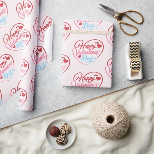 Gelukkige Valentijnsdag Cadeaupapier (Crafts)