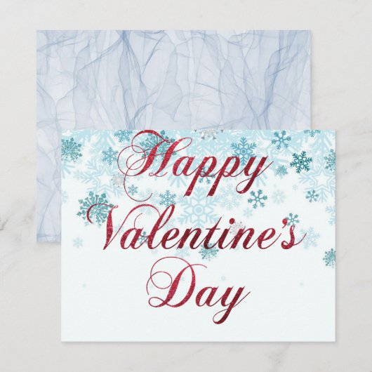 Gelukkige valentijnsdag cadeauuitnodiging kaart 20 (Voorkant / Achterkant)