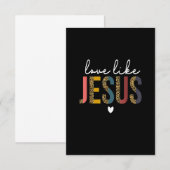 Gelukkige Valentijnsdag Christelijke Luipaard Lief Kaart (Voorkant / Achterkant)