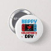 Gelukkige Valentijnsdag Controller Video Game Hart Ronde Button 5,7 Cm (Voorkant /achterkant)
