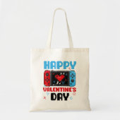 Gelukkige Valentijnsdag Controller Video Game Hart Tote Bag (Voorkant)