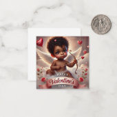 Gelukkige Valentijnsdag Cupido 1 Notitiekaartje (Voorkant / Achterkant in situ)