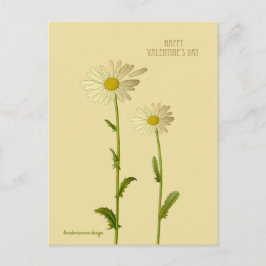 Gelukkige Valentijnsdag - Daisy flower Feestdagenkaart
