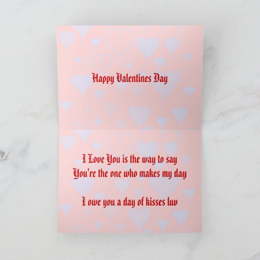 Gelukkige Valentijnsdag - de Pijl van de Cupido Feestdagen Kaart (Binnen)