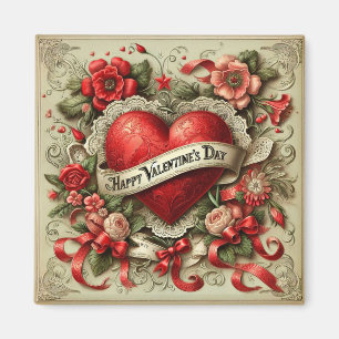 Gelukkige Valentijnsdag decoratieve illustratie Magneet