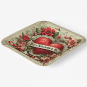 Gelukkige Valentijnsdag, decoratieve illustratie, Papieren Bordje (Gebogen)