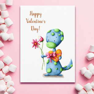 Gelukkige Valentijnsdag Dinosaurus Kaart