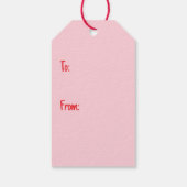 Gelukkige Valentijnsdag Dobermann Honden Cadeaulabel (Achterkant)