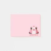 Gelukkige Valentijnsdag Dobermann Honden Post-it® Notes (Voorkant)