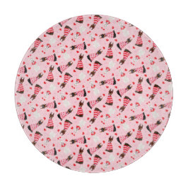 Gelukkige Valentijnsdag Dobermann Honden Snijplank