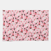 Gelukkige Valentijnsdag Dobermann Honden Theedoek (Horizontaal)