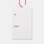 Gelukkige Valentijnsdag Duitse herdershonden Cadeaulabel (Achterkant)