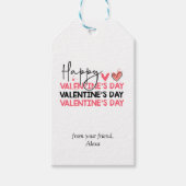 Gelukkige Valentijnsdag, Eenvoudig cadeau label, L Cadeaulabel (Voorkant)