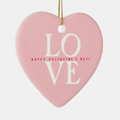 Gelukkige Valentijnsdag Elegante liefde Romantisch Keramisch Ornament (Rechts)