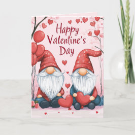 Gelukkige Valentijnsdag Elf's met harten Kaart