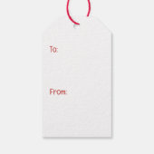 Gelukkige Valentijnsdag Engelse Bulldog Cadeaulabel (Achterkant)