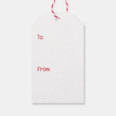 Gelukkige Valentijnsdag Engelse Bulldog Cadeaulabel (Achterkant)