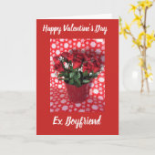 Gelukkige Valentijnsdag ex-vriend kaart (Gele Bloem)