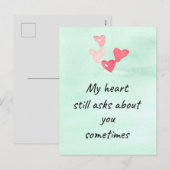 Gelukkige Valentijnsdag Ex Vriendin Harten Roze Feestdagenkaart (Voorkant / Achterkant)