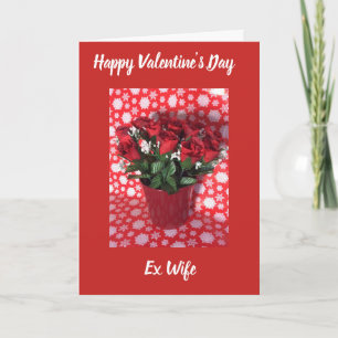 Gelukkige Valentijnsdag ex-vrouw kaart