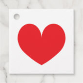 Gelukkige Valentijnsdag feest gunst cadeau labels (Voorkant)