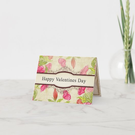 Gelukkige Valentijnsdag Feestdagen Kaart (Voorkant)