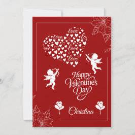 Gelukkige Valentijnsdag Feestdagenkaart