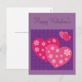 Gelukkige Valentijnsdag Feestdagenkaart (Voorkant / Achterkant)