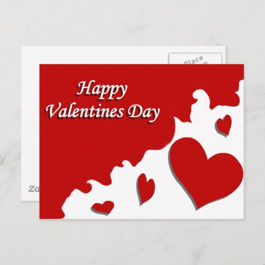 Gelukkige Valentijnsdag Feestdagenkaart (Voorkant / Achterkant)