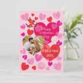 Gelukkige Valentijnsdag Feestdagenkaart (Staand voorkant)