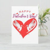 Gelukkige Valentijnsdag Feestdagenkaart (Staand voorkant)