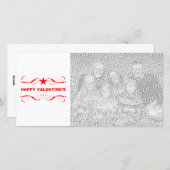 gelukkige valentijnsdag feestdagenkaart (Voorkant / Achterkant)