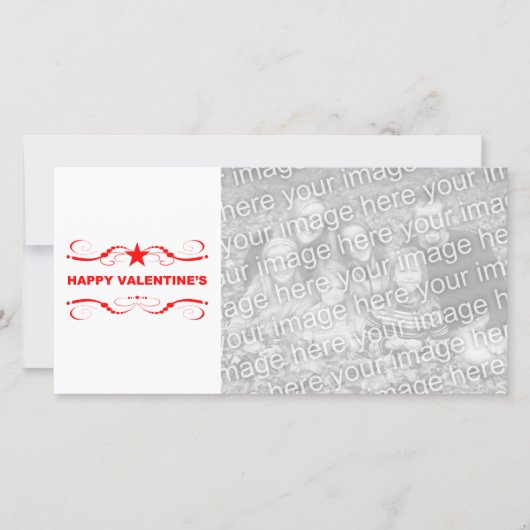 gelukkige valentijnsdag feestdagenkaart (Voorkant)