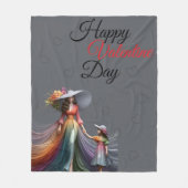 Gelukkige Valentijnsdag Fleece Deken (Voorkant)