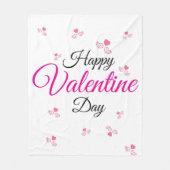 Gelukkige Valentijnsdag Fleece Deken (Voorkant)