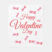Gelukkige Valentijnsdag Fleece Deken (Voorkant)