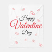 Gelukkige Valentijnsdag Fleece Deken (Voorkant)