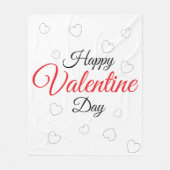 Gelukkige Valentijnsdag Fleece Deken (Voorkant)
