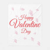 Gelukkige Valentijnsdag Fleece Deken (Voorkant)