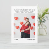 Gelukkige Valentijnsdag Foto Collage Feestdagenkaart (Staand voorkant)