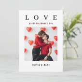 Gelukkige Valentijnsdag Foto Collage Liefde Feestdagenkaart (Staand voorkant)