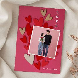 Gelukkige Valentijnsdag Foto Collage Liefde Feestdagenkaart